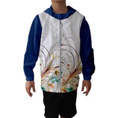 Flower Blau Kids  Hooded Windbreaker by 2607694c