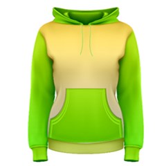 Gradient  Green, Yellow Women s Pullover Hoodie by 2607694c