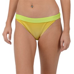 Gradient  Green, Yellow Band Bikini Bottoms by 2607694c