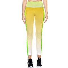 Gradient  Green, Yellow Pocket Leggings  by 2607694c