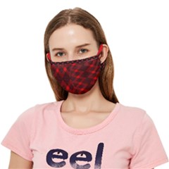 Muster Rot Schwarz Crease Cloth Face Mask (adult) by 2607694c