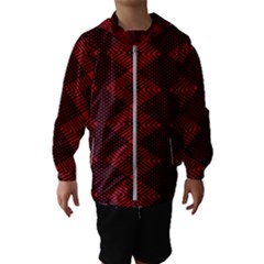 Pattern Black Red Kids  Hooded Windbreaker by 2607694c