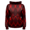 pattern red black, Women s Pullover Hoodie View1