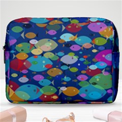 Illustrations Sea Fish Swimming Colors Make Up Pouch (large) by anzea