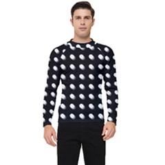 Background Dots Circles Graphic Men s Long Sleeve Rash Guard by Ndabl3x