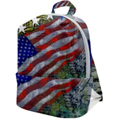 Usa United States Of America Images Independence Day Zip Up Backpack by Ket1n9