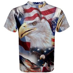 United States Of America Images Independence Day Men s Cotton T-shirt by Ket1n9