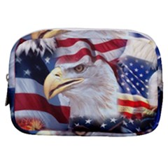 United States Of America Images Independence Day Make Up Pouch (small) by Ket1n9