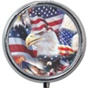 United States Of America Images Independence Day Mini Round Pill Box View1