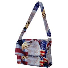 United States Of America Images Independence Day Full Print Messenger Bag (l) by Ket1n9