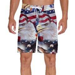 United States Of America Images Independence Day Men s Beach Shorts by Ket1n9