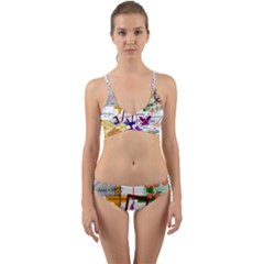 Mathematics Formula Physics School Wrap Around Bikini Set by Bedest