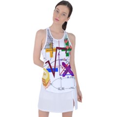 Mathematics Formula Physics School Racer Back Mesh Tank Top by Bedest