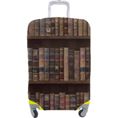 Old Bookshelf Orderly Antique Books Luggage Cover (large) by Ravend