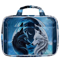 Awesome Wolves Travel Toiletry Bag With Hanging Hook by FantasyArt