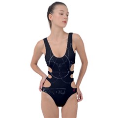 Math Board Circuit Circuits Computer Shield Tech Technology Side Cut Out Swimsuit by Loisa77