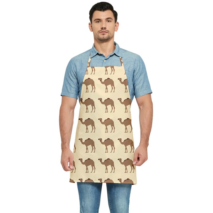 Camel Pattern Design Clothing Kitchen Apron