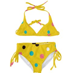 Moles Points Background Pattern Kids  Classic Bikini Set by Loisa77