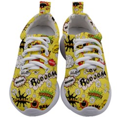 Cartoon Comics Pattern Kids Athletic Shoes by Loisa77