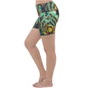 Monkey Tiger Bird Parrot Forest Jungle Style Lightweight Velour Yoga Shorts View2