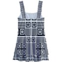 Squares Inside Background Checkered Contemporary Effect Electronic Futuristic Graphic Illusion Modern Kids  Layered Skirt Swimsuit View2