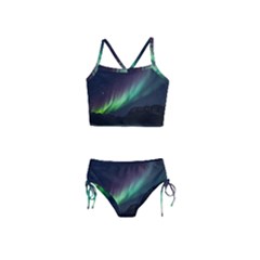 Aurora Borealis Beautiful Northern Lights Nature Girls  Tankini Swimsuit by Loisa77