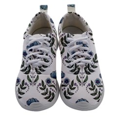 Flower Seamless Pattern Victorian Women Athletic Shoes by Loisa77