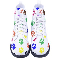 Pawprints Paw Prints Paw Animal Women s High-top Canvas Sneakers by Apen