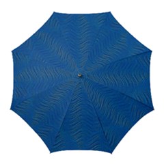 Blue Wave Abstract Texture Seamless Golf Umbrellas by Loisa77