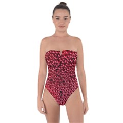 Drops Water Drop Trypophobia Tie Back One Piece Swimsuit by Loisa77