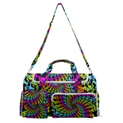 3d Grateful Dead 90 s Neon Dancing Bears Sports Gym Duffle Bag With Shoe Compartment by Perong