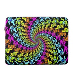 3d Grateful Dead 90 s Neon Dancing Bears 15  Vertical Laptop Sleeve Case With Pocket by Perong