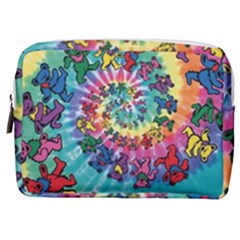 Tie Dye Grateful Dead Bears Make Up Pouch (medium) by Perong