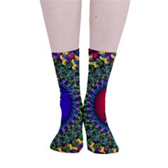 Grateful Dead Bear Pattern Smooth Crew Length Tube Socks by Maspions