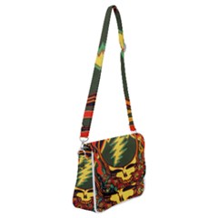 Grateful Dead Scarlet Fire Shoulder Bag With Back Zipper by Perong