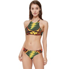 Grateful Dead Scarlet Fire Banded Triangle Bikini Set by Perong