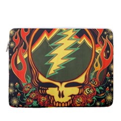 Grateful Dead Scarlet Fire 15  Vertical Laptop Sleeve Case With Pocket by Perong