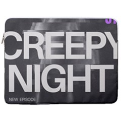 Creepy Night 17  Vertical Laptop Sleeve Case With Pocket by NawaP