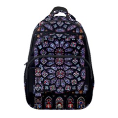 Chartres Cathedral Notre Dame De Paris Stained Glass Carry-on Travel Backpack by Grandong