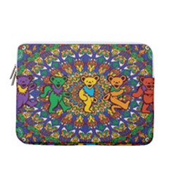 Dead Dancing Bears Grateful Dead Pattern 13  Vertical Laptop Sleeve Case With Pocket by Grandong