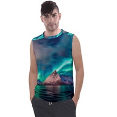 Amazing Aurora Borealis Colors Men s Regular Tank Top by Grandong