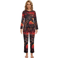 Dragon Womens  Long Sleeve Lightweight Pajamas Set by Ndabl3x