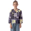 Pattern Design Abstract Lilac Kids  Sailor Shirt View1