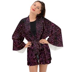 Glitter Light Lights Pastel Pattern Style Texture Long Sleeve Kimono by Perong