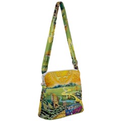 Grateful Dead Golden Road Zipper Messenger Bag by Bedest