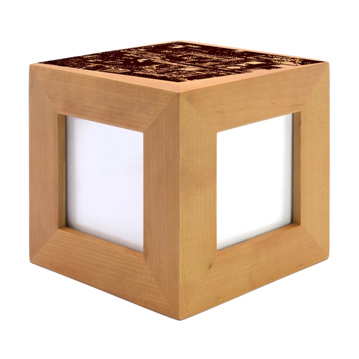 Art Cityscape Japanese Wood Photo Frame Cube