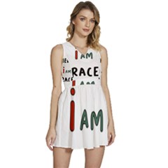 America  I Am Race Sleeveless High Waist Mini Dress by RiverRootz