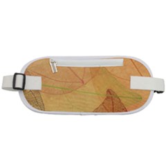 Leaves Patterns Colorful Leaf Pattern Rounded Waist Pouch by Cemarart