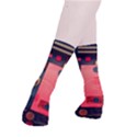 Tech Technology Pattern Smooth Crew Length Tube Socks View3