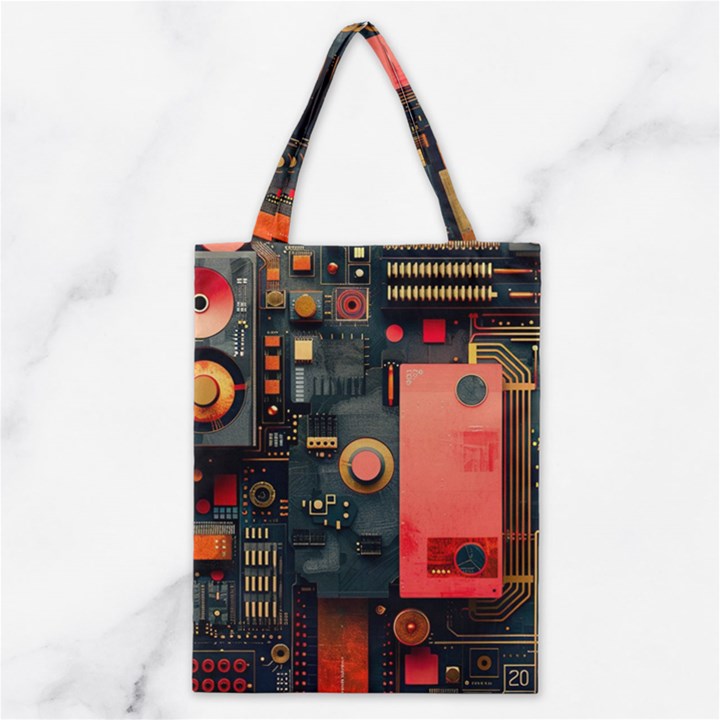 Tech Technology Pattern Classic Tote Bag